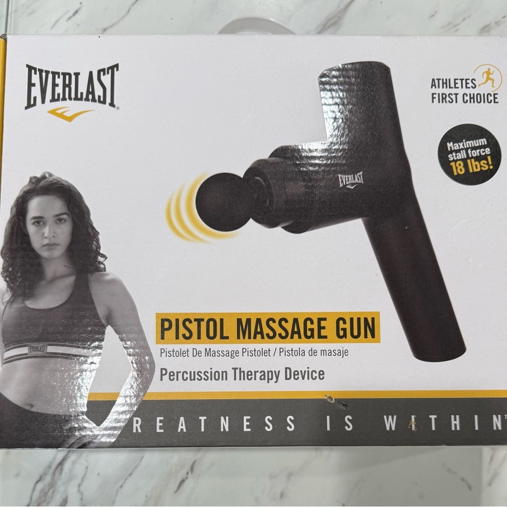 Everlast Black Percussion Massage Gun